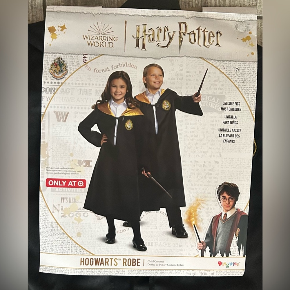 Harry Potter Hogwarts Robe M (7-8) By Disguise New